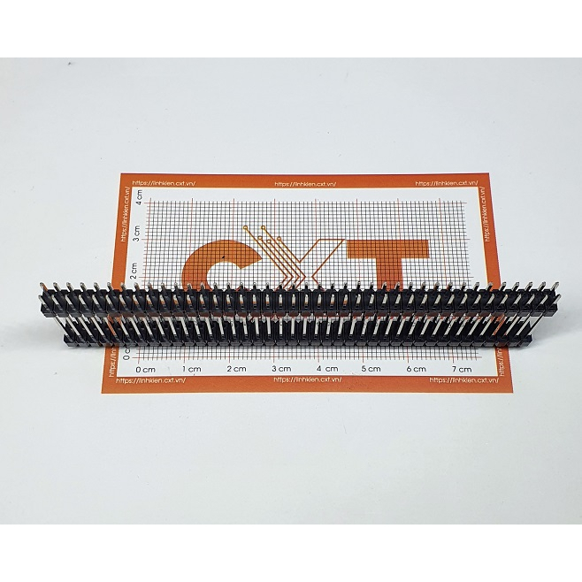 Jump đực đôi 2 tầng  2.54mm 2x40P chân thẳng dài 30mm