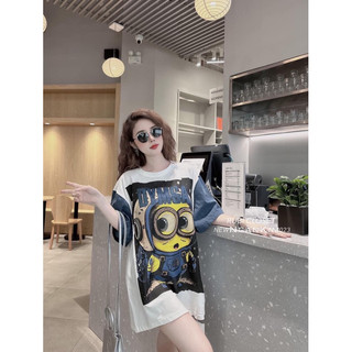 ( SẴN HCM ) ÁO THUN S/C MINION TAY PHỐI JEAN