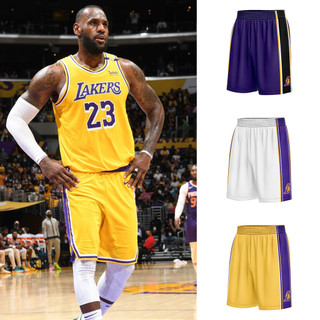 Quần bóng rổ NBA Los Angeles Lakers - Vải thể thao, mỏng, thấm thoát mồ hôi, dễ mặc