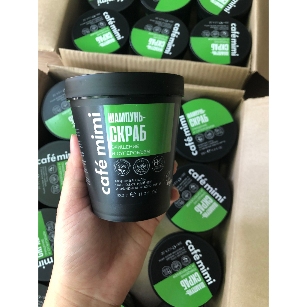 Tẩy tế bào chết da đầu, dầu gội Cafe mimi rất sạch cho tóc dầu, bết