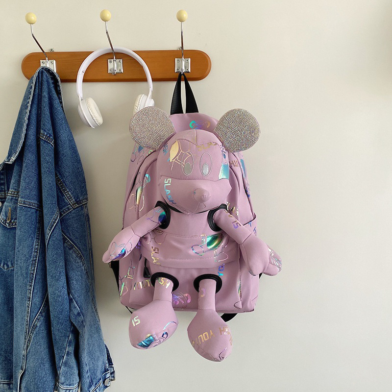 Balo micky cá tính balo nữ thời trang mẫu mới 2023 cặp đi học nũ