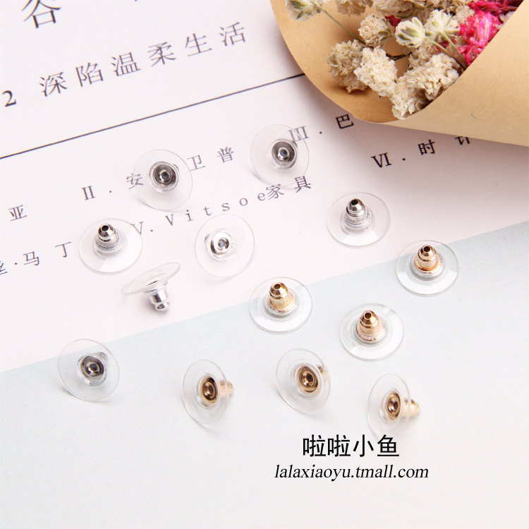 Chốt khuyên tai bạc cao cấp giúp giữ bông tai chắc chắn tiện lợi MEYLI B111