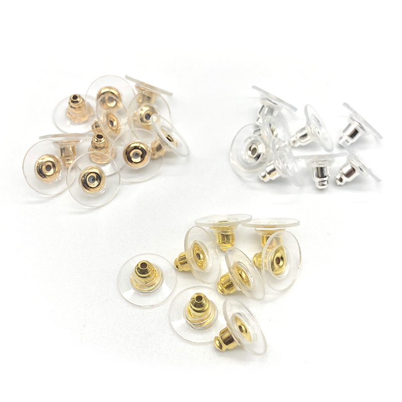 Chốt khuyên tai bạc cao cấp giúp giữ bông tai chắc chắn tiện lợi MEYLI B111