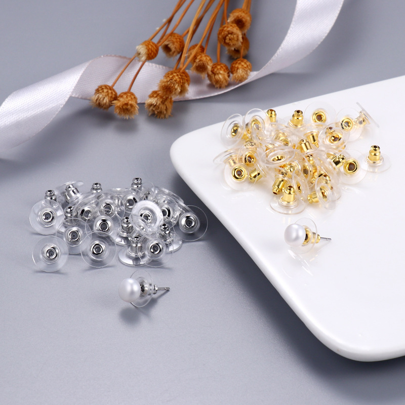 Chốt khuyên tai bạc cao cấp giúp giữ bông tai chắc chắn tiện lợi MEYLI B111