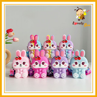 Túi pop it đeo chéo mẫu bé thỏ siêu xinh cho bé yêu