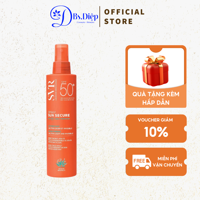 Kem chống nắng dạng xịt SVR Spray sun seccure 50+