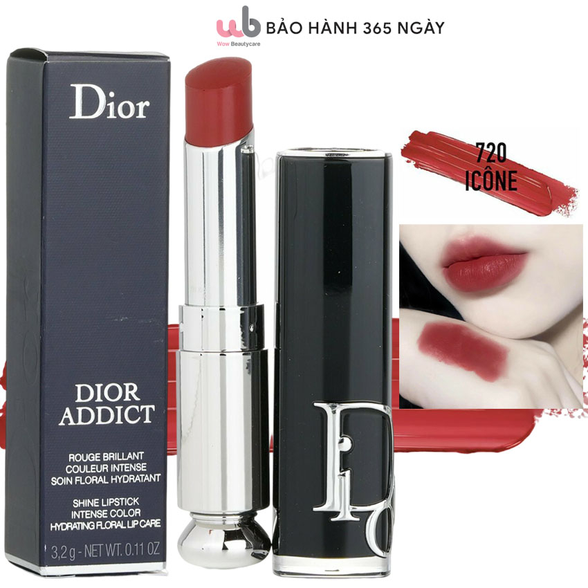 Full 7 màu Son Dior Addict Lipstick Rouge Shine,Full Box Túi + Hộp các màu:8,525,527,716,720,727,740.Tặng kèm quà xịn sò