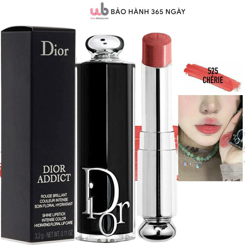Full 7 màu Son Dior Addict Lipstick Rouge Shine,Full Box Túi + Hộp các màu:8,525,527,716,720,727,740.Tặng kèm quà xịn sò