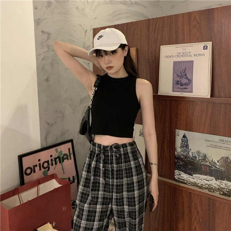 Áo Thun Croptop Sát Nách Áo Thun Ba Lỗ Trơn Cotton Basic Dáng Ngắn Thoáng Mát - Pepper Clothing