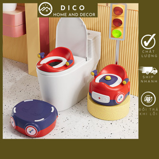 Bô vệ sinh cho bé, bồn cầu trẻ em đa chức năng, chất lượng tiêu chuẩn châu Âu, bô trẻ em hình ô tô