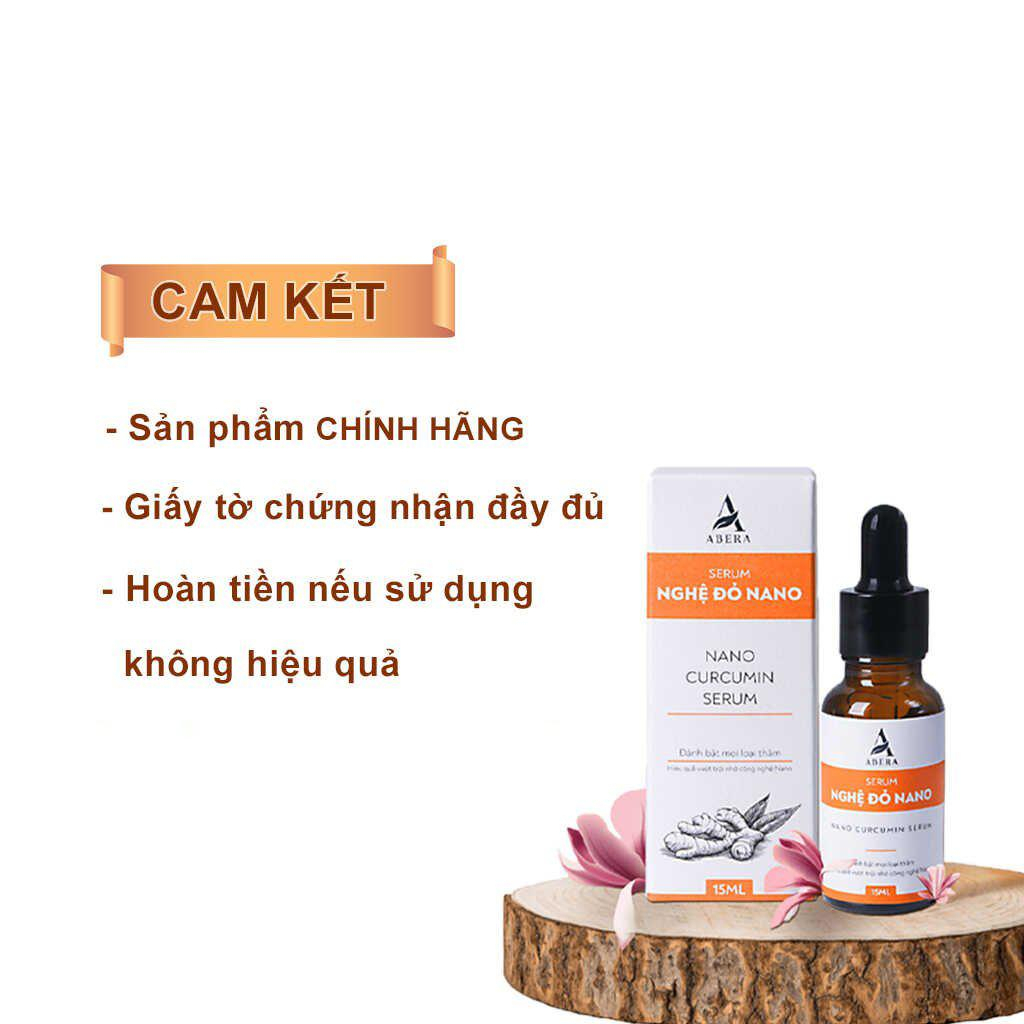 Serum mờ thâm Nano Abera Hỗ trở cải thiện thâm mụn thâm mắt thâm nách thâm gối thâm m.ô.ng thành phần nghệ đỏ an toàn