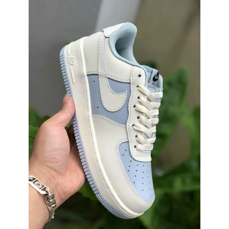 Giày_nike nam nữ, giày af1 trắng xanh kem thời trang cao cấp full box + bill.