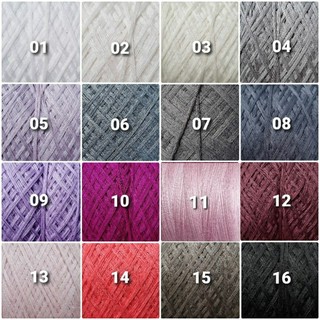 Sợi cotton tổng hợp, cotton pha, loại chập, nhiều màu thanh lý