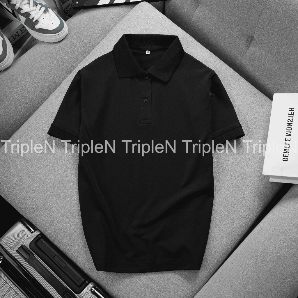 Áo thun polo nam tay ngắn thiết kế trẻ trung, năng động, chất liệu vải cá sấu co giãn 4 chiều thoáng mát