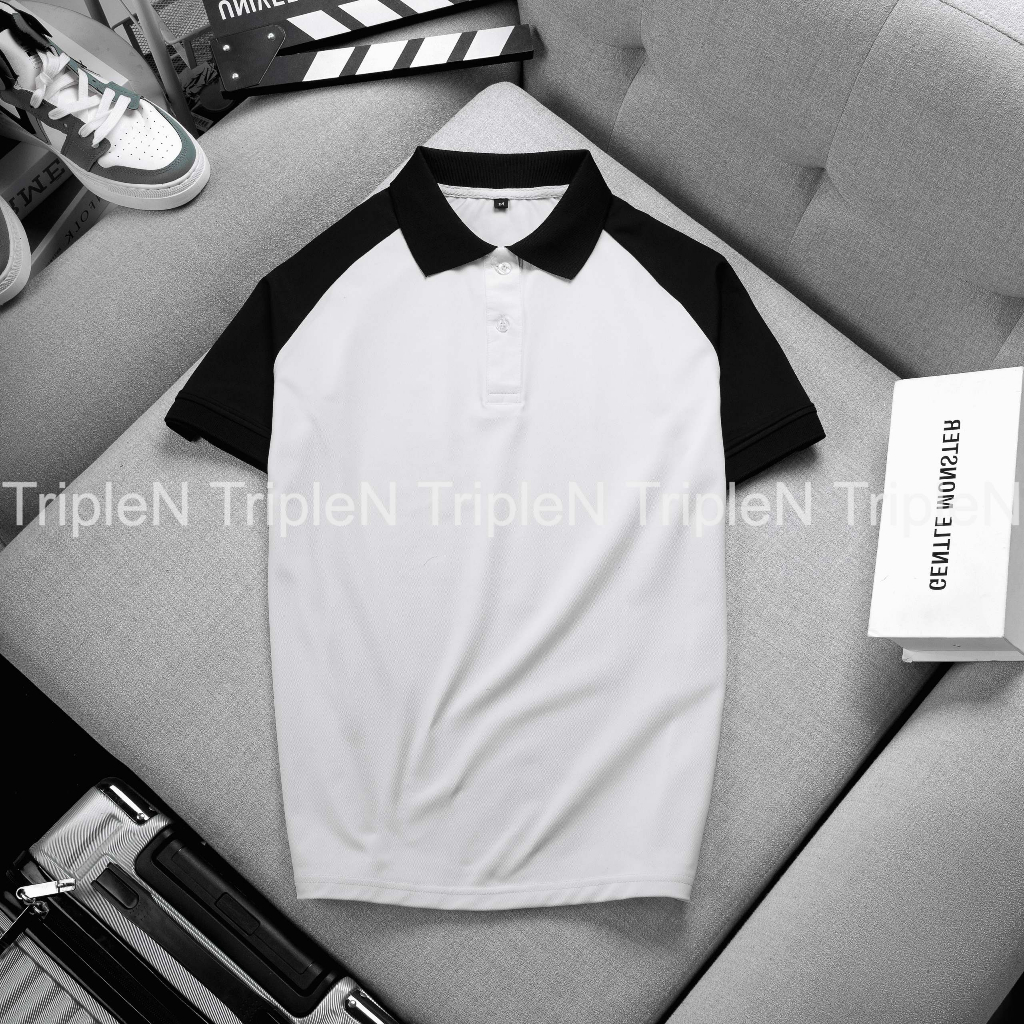 Áo thun polo nam tay ngắn thiết kế trẻ trung, năng động, chất liệu vải cá sấu co giãn 4 chiều thoáng mát