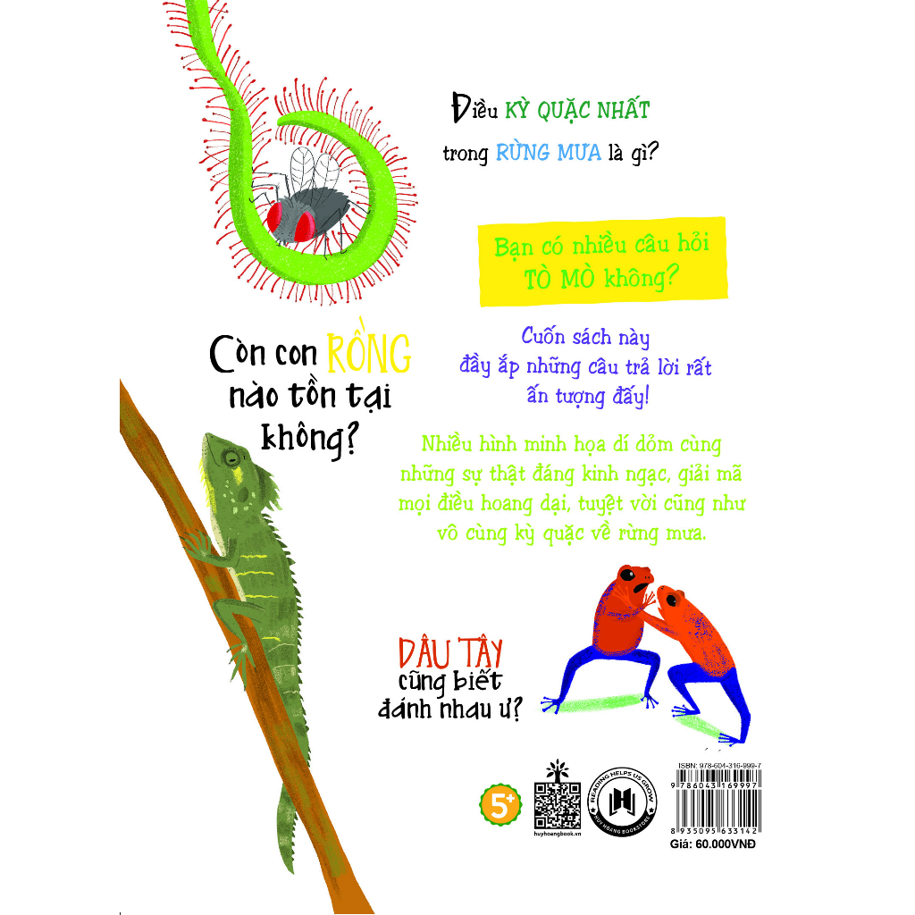 Sách Những Câu Hỏi Tò Mò Và Giải Đáp Thú Vị Về Rừng Mưa - HHB