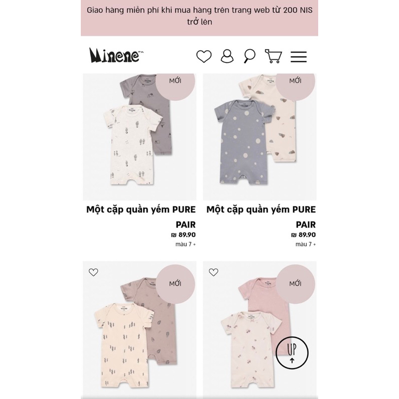 Body đùi Minene xuất Châu Âu cho bé