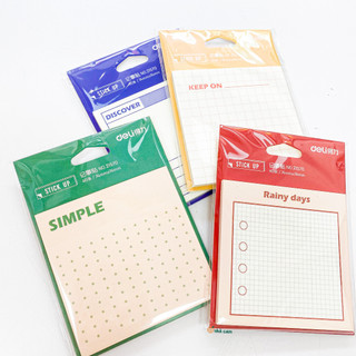 Giấy Sticky Note Planner Deli Nhà Cam