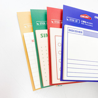Giấy Sticky Note Planner Deli Nhà Cam 30 Tờ Tiện Lợi