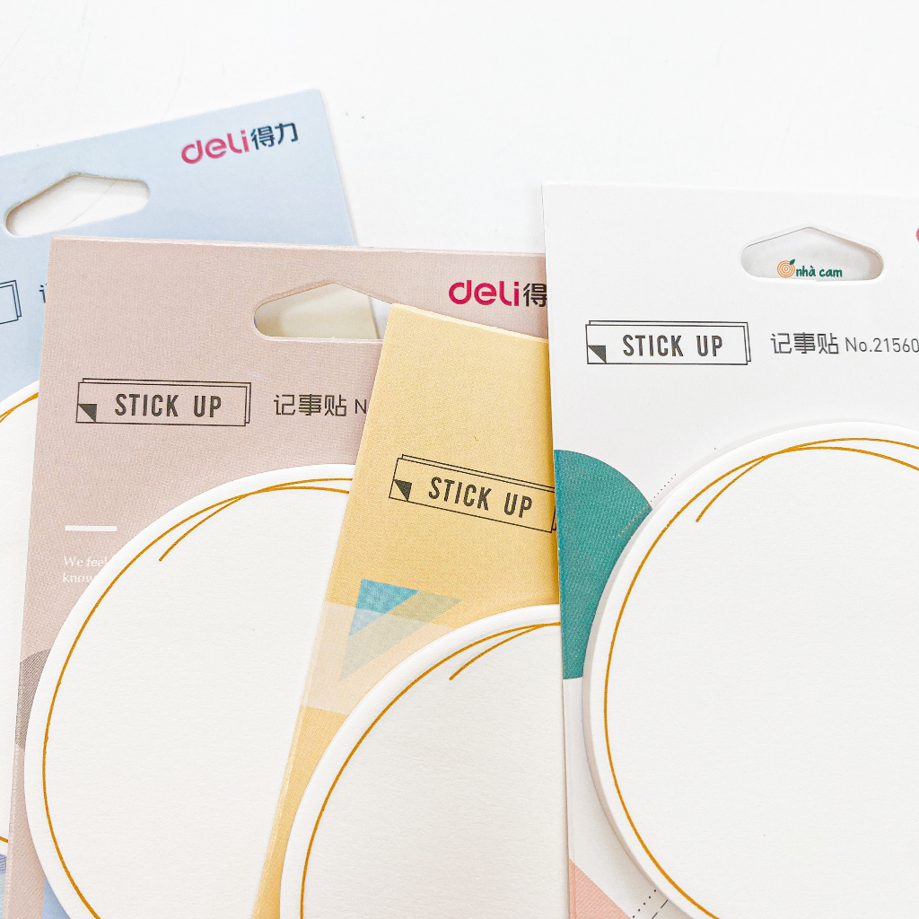 Giấy Sticky Note Tròn Deli Nhà Cam