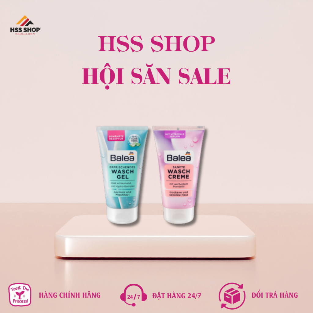 Sữa rửa mặt Balea Aloe Vera 150ML ( Hồng )