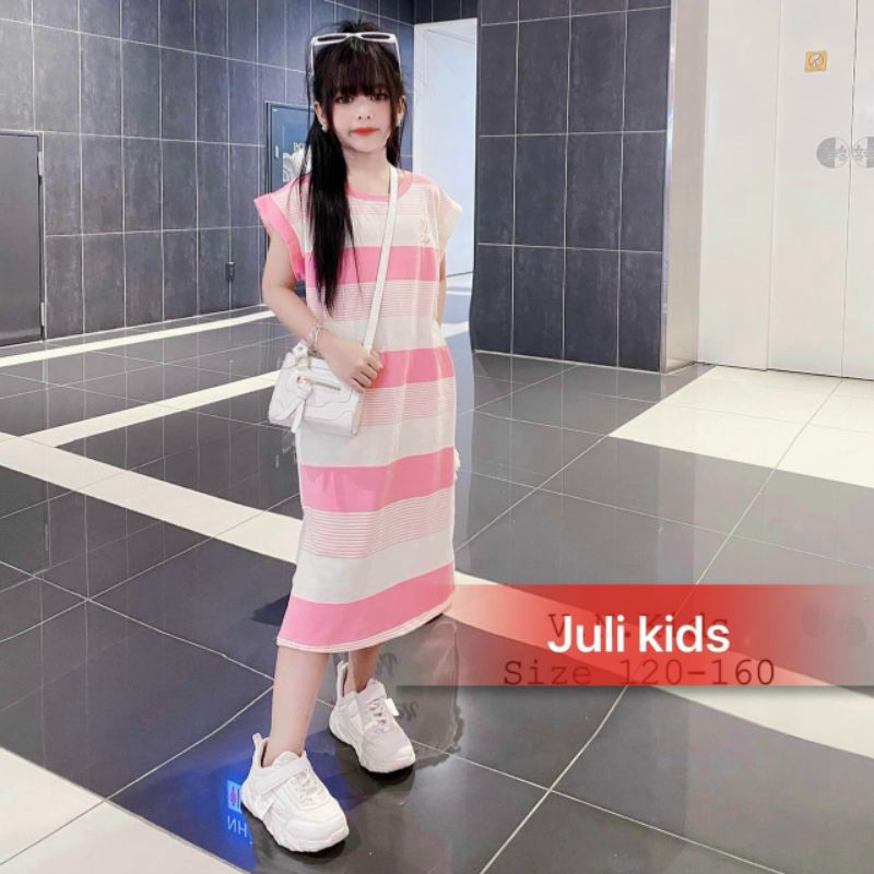 Váy đầm kẻ xuông cao cấp cho bé gái sz 10-30kg