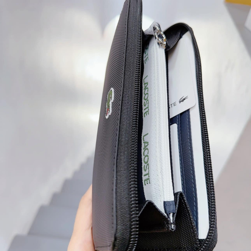 Ví cầm tay Lacoste Women's Wallet NF2900PO 000 Noir Màu đen