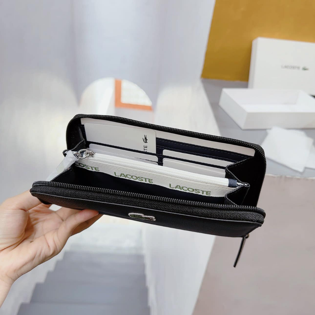 Ví cầm tay Lacoste Women's Wallet NF2900PO 000 Noir Màu đen