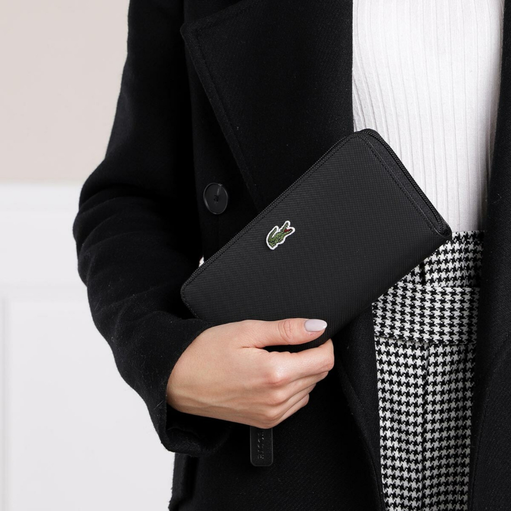 Ví cầm tay Lacoste Women's Wallet NF2900PO 000 Noir Màu đen