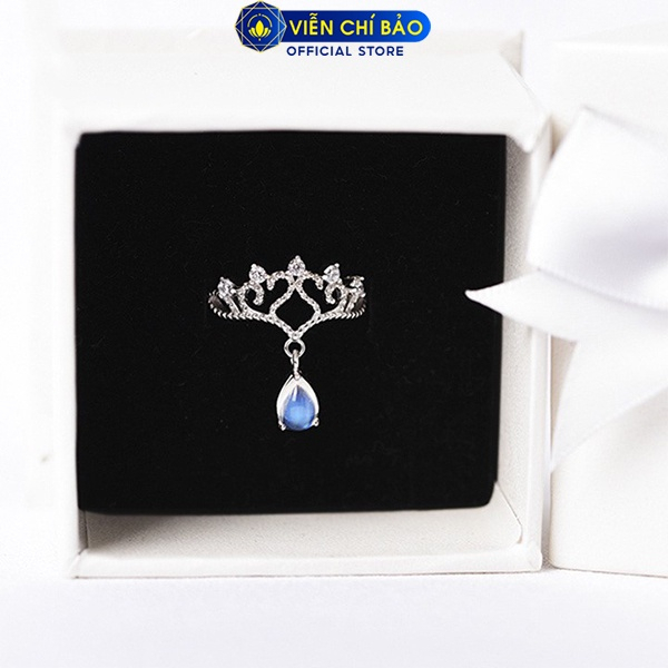 Nhẫn bạc nữ Heaven đính đá chất liệu bạc 925 thời trang phụ kiện trang sức nữ thương hiệu Viễn Chí Bảo N400717