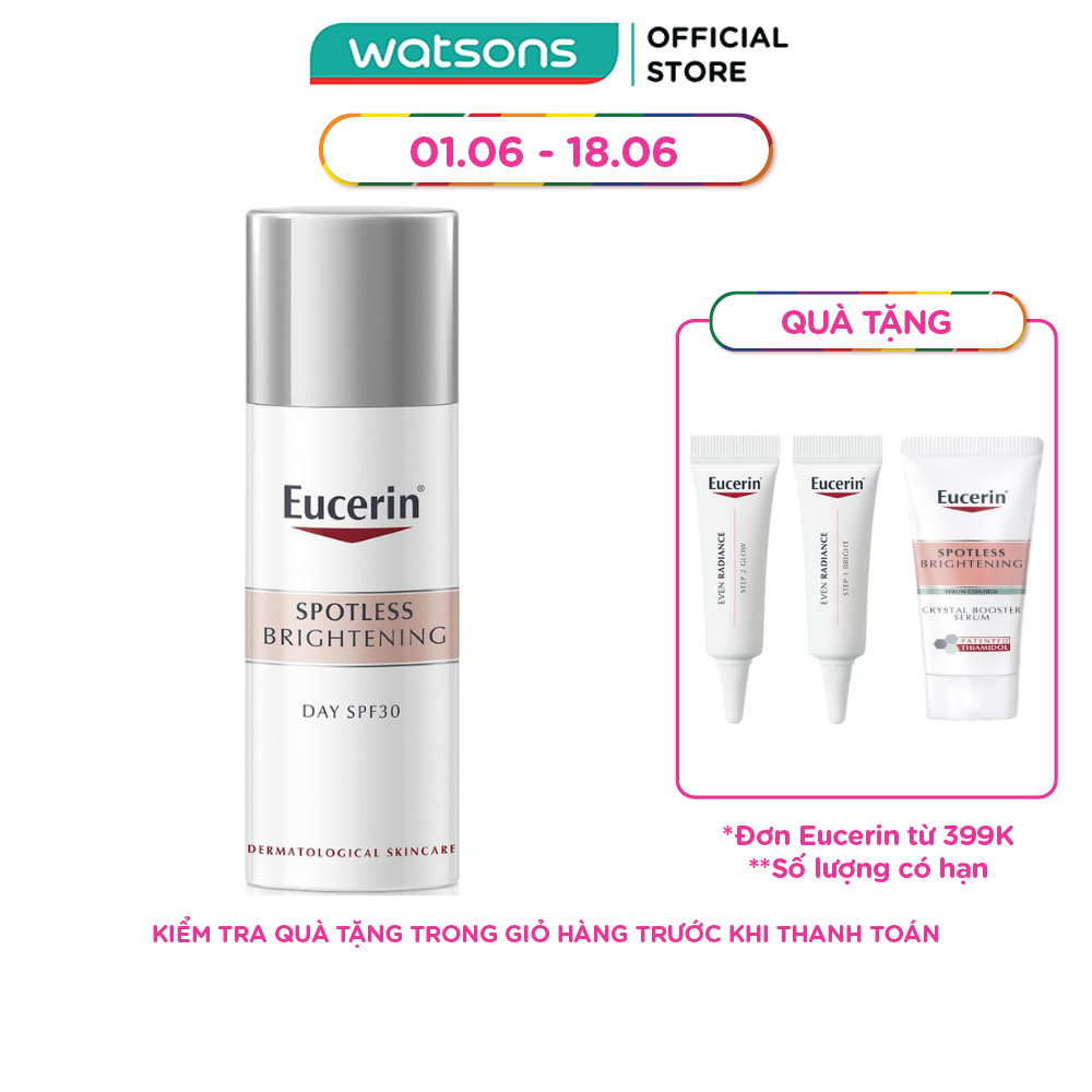 Kem Dưỡng Sáng Da Ngày Eucerin Whitening Ultrawhite+ Spotless Day SPF30 50ml