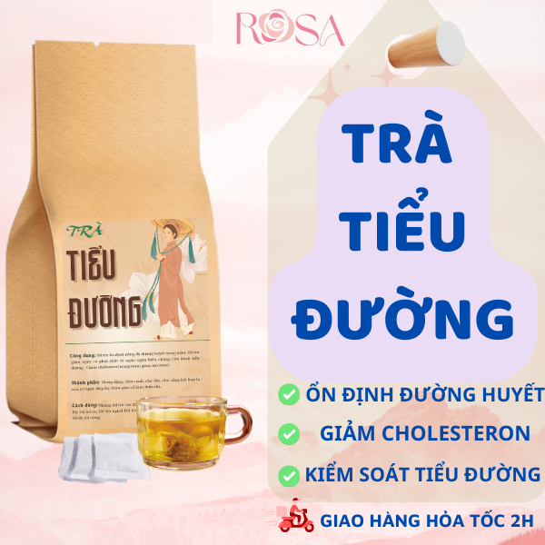 Trà tiểu đường thảo dược dạng túi lọc hỗ trợ giảm mỡ máu ổn định đường huyết giúp ngăn ngừa các vấn đề về tiểu đường
