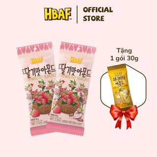 [MUA 2 TẶNG 1 BMO] Hạt Hạnh Nhân Tẩm Vị Dâu Tây Hàn Quốc 30g (Tặng 1 gói bơ mật ong 30g)
