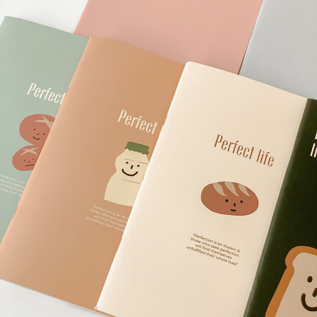 Vở kẻ ngang caro grid 80 120 trang ghi chép studygram Crabit Perfect Life