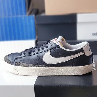 Giày blazer low 77 black white, size 44.5, real 2hand