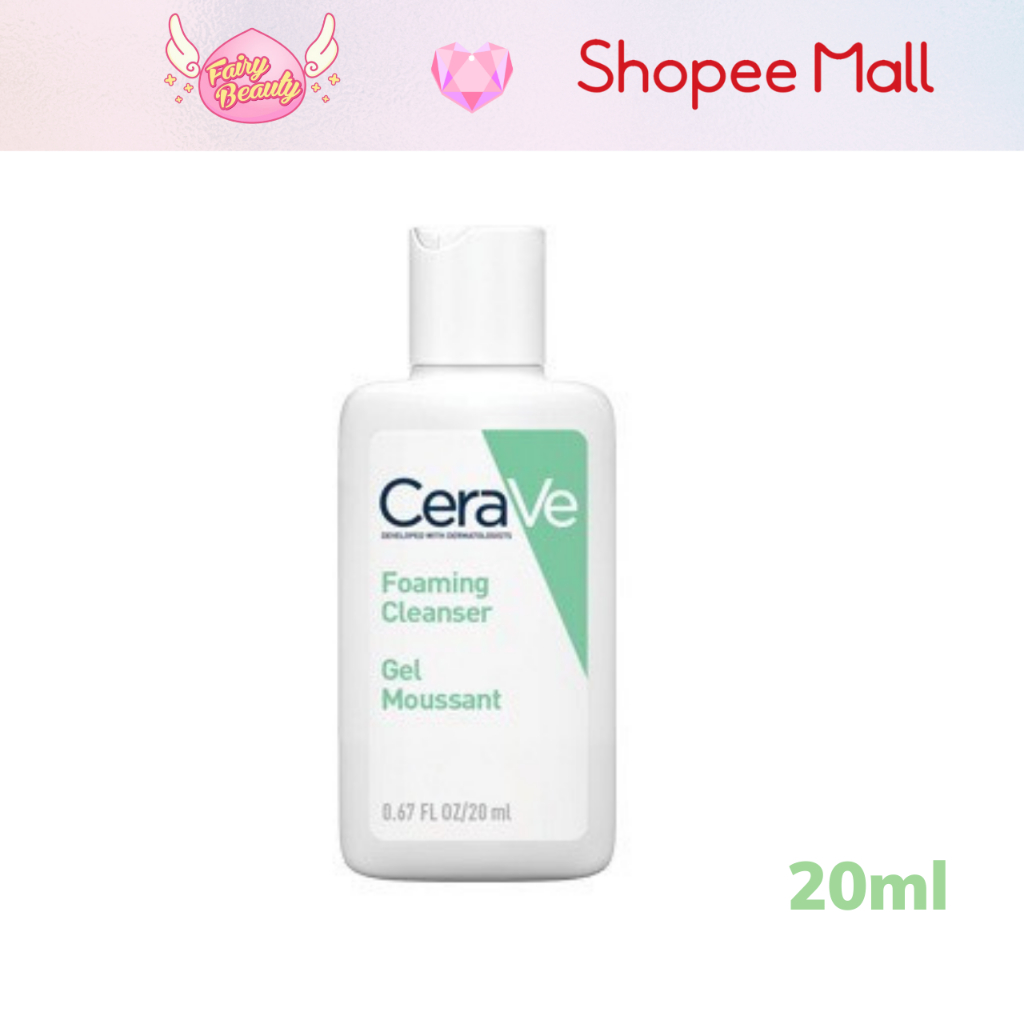 [CERAVE] Sữa Rửa Mặt Dịu Nhẹ Cho Da Dầu Mụn Developed With Dermatologists Foaming Cleanser 473/236/88/20ml