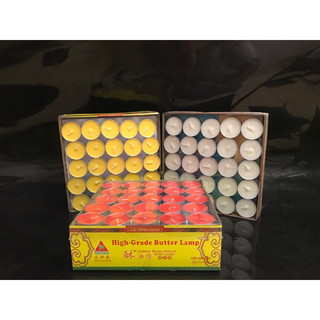 Nến sáp bơ hộp 100 viện tea-light 4h