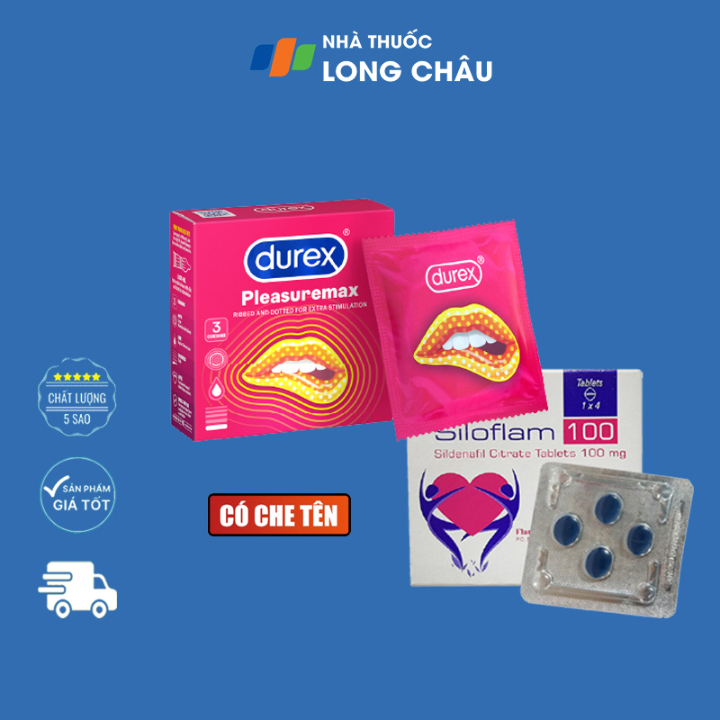 [Combo] Viên Hỗ Trợ Tăng Cường Sinh Lý Nam Giới và Durex Pleasuremax