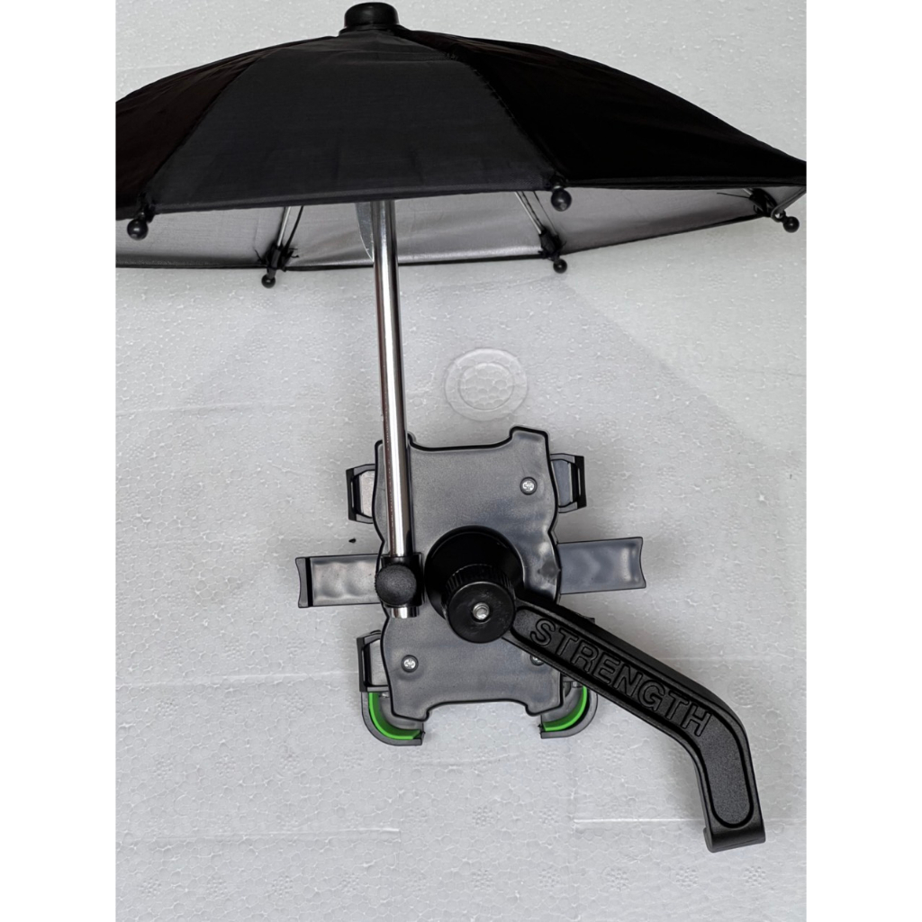 Giá đỡ kẹp điện thoại HT-507 có ô che mưa che nắng dùng cho xe máy