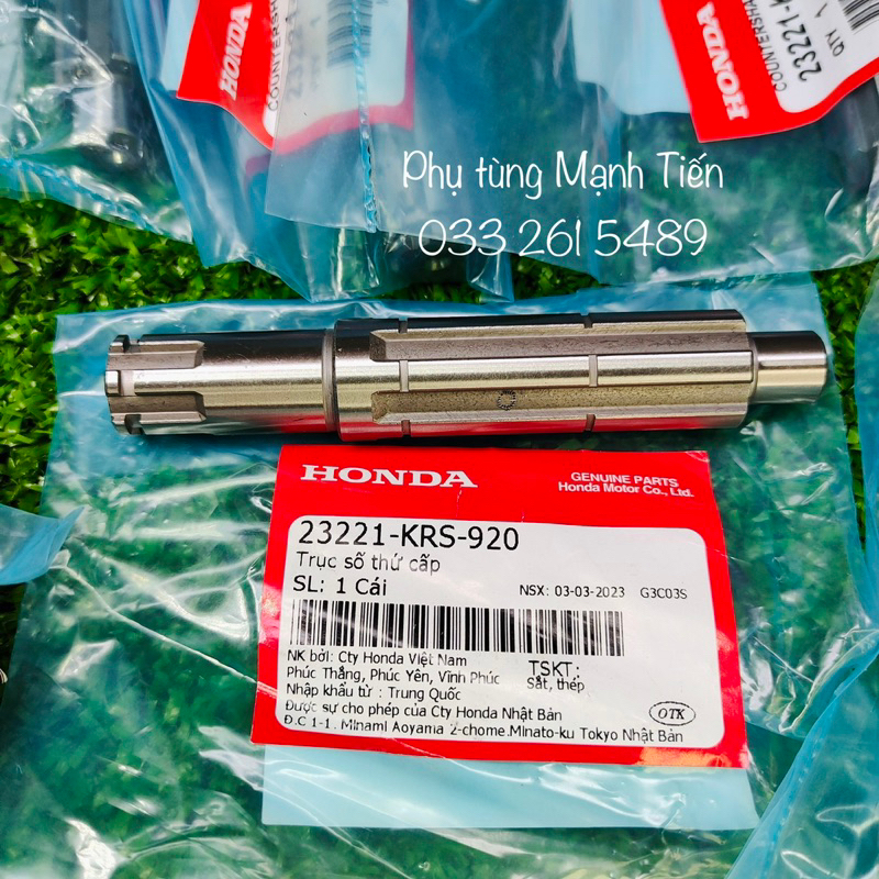 Trục số Thứ Cấp, Cốt nhông Wave Alpha, Dream Honda mã 23221KRS920