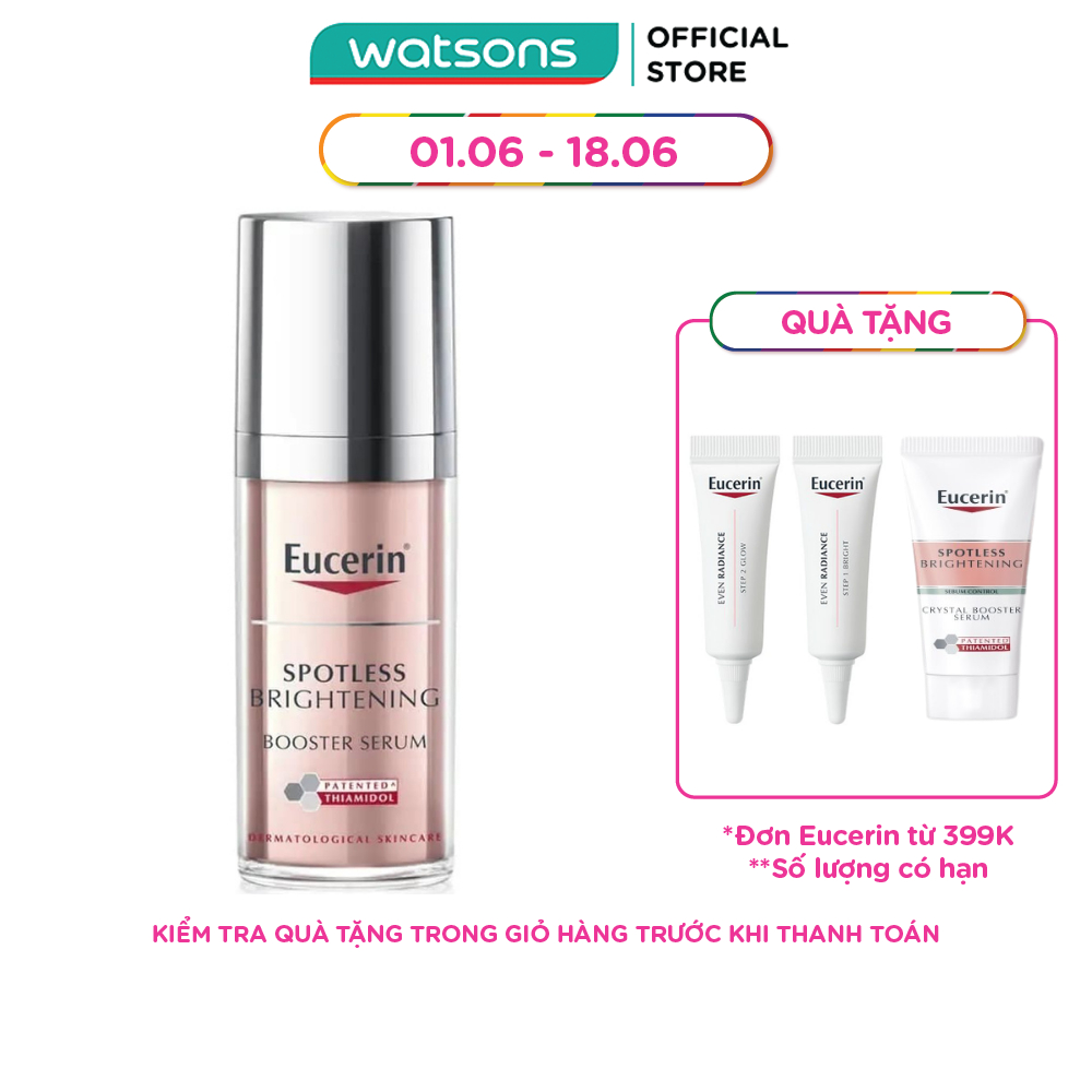Tinh Chất Eucerin Spotless Brightening Booster Giúp Giảm Thâm Nám & Dưỡng Sáng Da 30ml