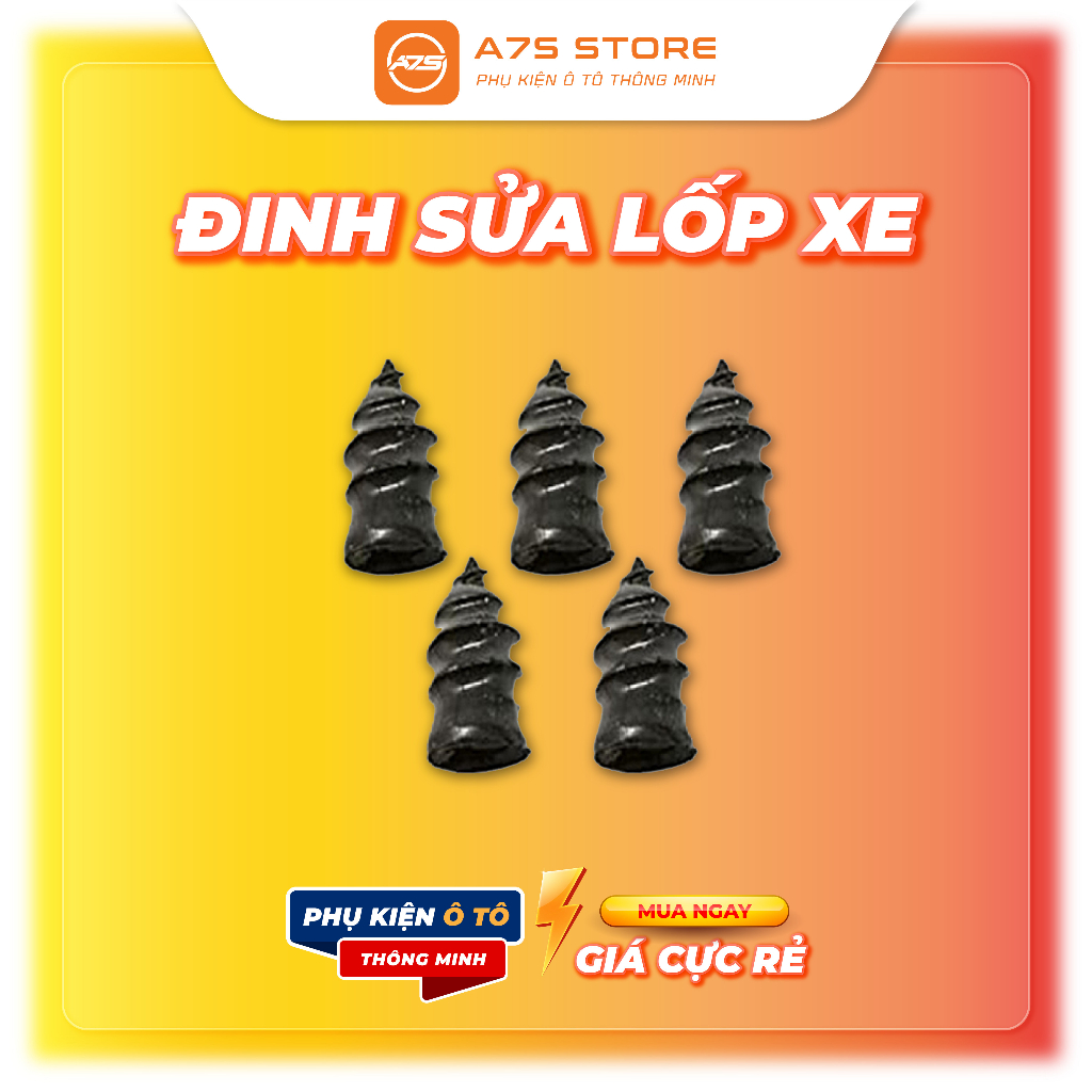 Bộ 10 Cái Đinh Cao Su Sửa Lốp Xe Hơi, Xe Tải, Xe Tay Ga