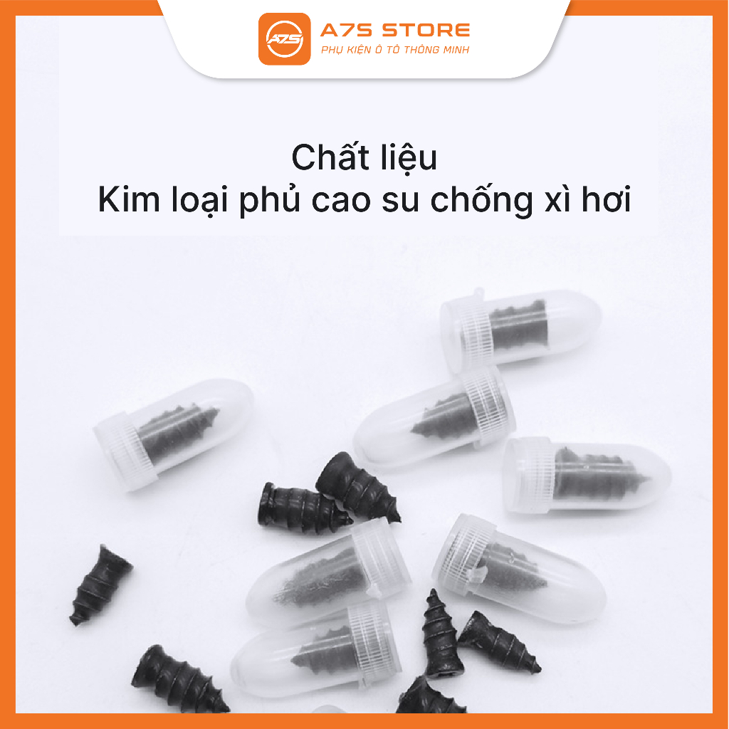 Bộ 10 Cái Đinh Cao Su Sửa Lốp Xe Hơi, Xe Tải, Xe Tay Ga