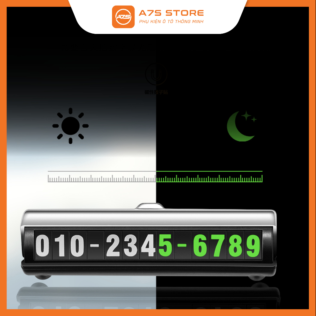 Bảng Số Điện Thoại Kèm Giá Đỡ Điện Thoại Trên Taplo Xe Hơi