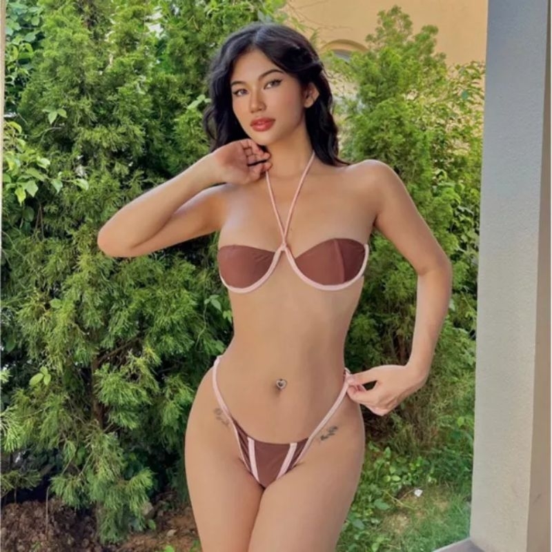 Bikini 2 Mảnh Gọng Nâng Ngực Siêu Tây Độc Đáo