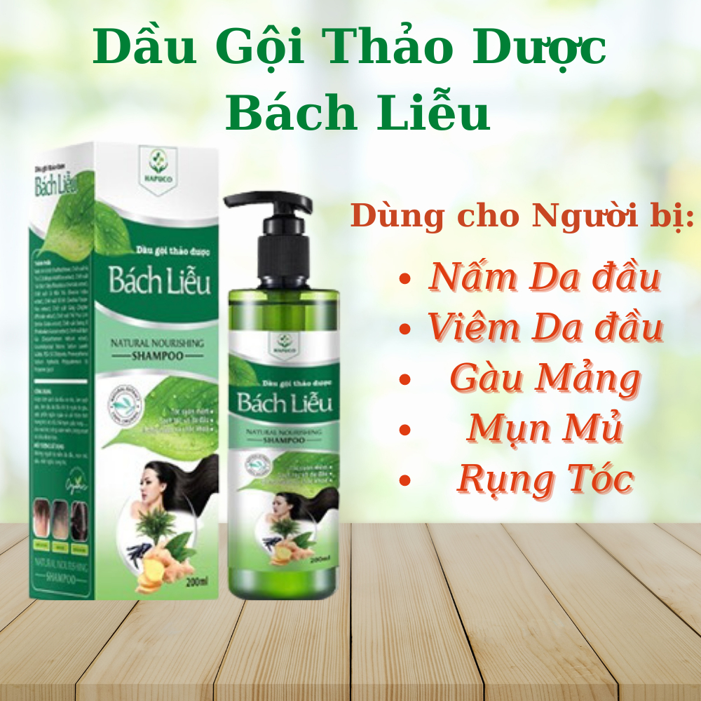 Dầu Gội Thảo Dược Bách Liễu- Dùng Cho Người Gặp Các Vấn Đề Về Da Đầu: Gàu, Nấm, Ngứa, Á S.ừng