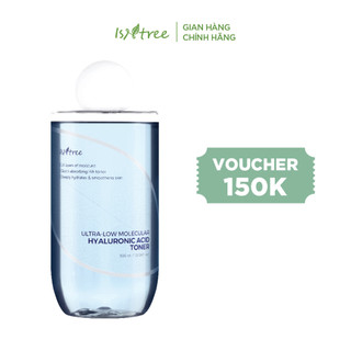 Toner cấp nước mỏng nhẹ ISNTREE Ultra-Low Molecular Hyaluronic Acid Toner 300ml