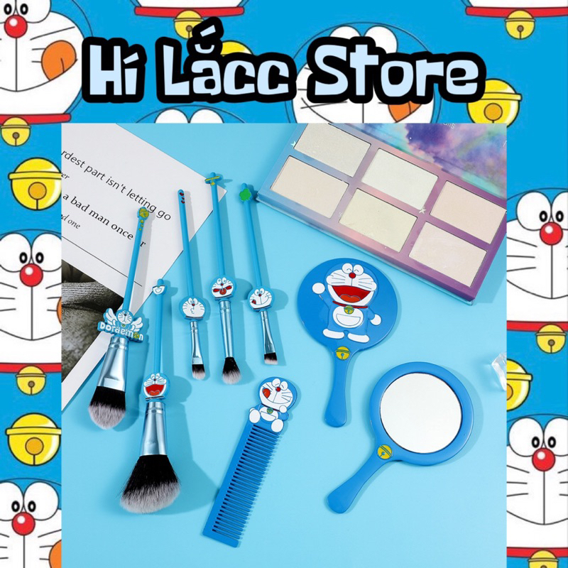 Bộ 5 cọ trang điểm doremon doraemon