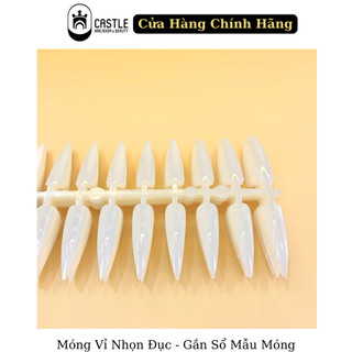 Mỏng Vỉ Bo Tròn - Nhọn Đục Gắn Sổ Mẫu Móng ( 1 bịch 5 vỉ 120 móng )