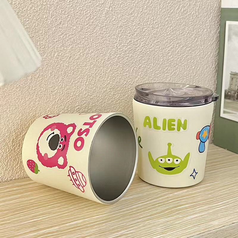Ly Giữ Nhiệt Mẫu Gấu Dâu Lotso, Toy Story Dung Tích 360ml và 240ml Dễ Thương